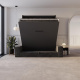 Murphy bed M3 180x200 ( depth 55cm ) vertical Anthracite incl. SOFA  Anthracite with Armrests 25 cm width
