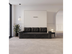 Schrankbett M3 180x200 (Tiefe 55cm) Vertikal Weiss...