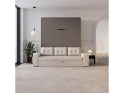 Schrankbett M3 180x200 (Tiefe 55cm) Vertikal Anthrazit...