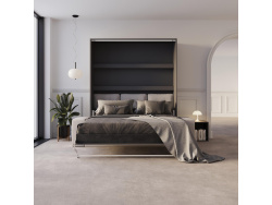 Schrankbett M3 180x200 (Tiefe 55cm) Vertikal Anthrazit...