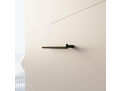 Schrankbett M3 180x200 (Tiefe 55cm) Vertikal Perlgrau inkl.SOFA Anthrazit