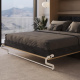 Schrankbett M3 180x200 (Tiefe 55cm) Vertikal Kaiserberg Eiche inkl.SOFA Anthrazit
