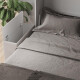 Schrankbett M3 180x200 (Tiefe 55cm) Vertikal Steingrün inkl.SOFA Sandgrau Armlehnen 26 cm mit Stauraum