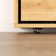 Murphy bed M3 160x200 (depth 55cm) vertical wild oak incl. sofa anthracite Armrests 26 cm with storage space