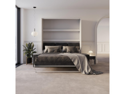 Schrankbett M3 160x200 (Tiefe 55cm) Vertikal Weiss...