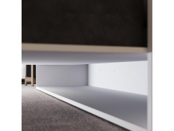 Murphy bed M3 160x200 (depth 55cm) vertical white  incl. sofa anthracite with Armrests 26 cm width