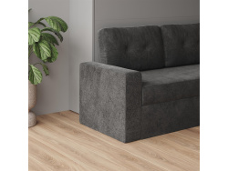 Schrankbett M3 160x200 (Tiefe 55cm) Vertikal Anthrazit inkl.SOFA Anthrazit