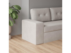 Schrankbett M3 160x200 (Tiefe 55cm) Vertikal Anthrazit inkl.SOFA Sandgrau