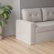 Schrankbett M3 160x200 (Tiefe 55cm) Vertikal Anthrazit inkl.SOFA Sandgrau