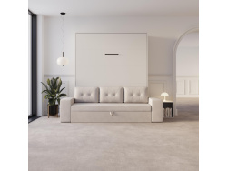 Schrankbett M3 160x200 (Tiefe 55cm) Vertikal Weiss...