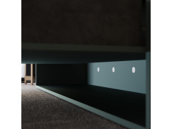 Murphy bed M3 160x200 (depth 55cm) vertical stone green incl. sofa anthracite