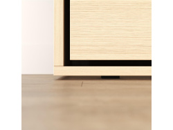 Murphy bed M3 160x200 (depth 55cm) vertical kayserberg oak  incl. sofa anthracite with Armrests 26 cm width