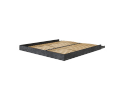 Murphy bed M3 160x200 (depth 55cm) vertical kayserberg oak  incl. sofa anthracite with Armrests 26 cm width