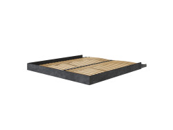 Schrankbett M3 160x200 (Tiefe 55cm) Vertikal Perlgrau inkl.SOFA Sandgrau mit Armlehnen 11 cm Breite