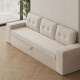 Schrankbett M3 160x200 (Tiefe 55cm) Vertikal Perlgrau inkl.SOFA Sandgrau mit Armlehnen 11 cm Breite