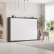 Limited-Time Offer!!! SMARTBed Murphy Bed Classic 160x200cm Horizontal Anthracite with White High Gloss Front
