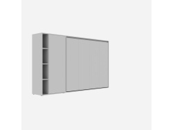 SMARTBett Murphy  Bed SET M2 140x200 Horizontal and Cupboard