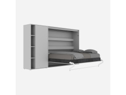 SMARTBett Murphy  Bed SET M2 140x200 Horizontal and Cupboard