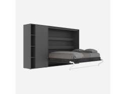 SMARTBett Murphy  Bed SET M2 140x200 Horizontal and Cupboard