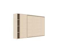 SMARTBett Murphy  Bed SET M2 140x200 Horizontal and Cupboard