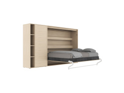 SMARTBett Murphy  Bed SET M2 140x200 Horizontal and Cupboard
