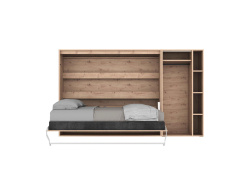 SMARTBett Murphy Bed SET M2 160x200 Horizontal and Cabinet