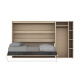 SMARTBett Murphy Bed SET M2 160x200 Horizontal and Cabinet