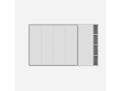 SMARTBett living room wall unit SET M2 wall bed 140x200...