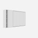 SMARTBett Murphy Bed SET M2 160x200 Horizontal and Cabinet White