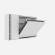 SMARTBett Murphy Bed SET M2 160x200 Horizontal and Cabinet White