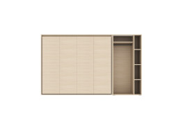 SMARTBett Murphy Bed SET M2 160x200 Horizontal and Cabinet Kayserberg Oak