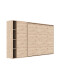 SMARTBett Murphy Bed SET M2 160x200 Horizontal and Cabinet Wild Oak