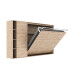 SMARTBett Murphy Bed SET M2 160x200 Horizontal and Cabinet Wild Oak