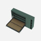 SMARTBett Murphy Bed SET M2 160x200 Horizontal and Cabinet Stone green