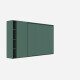 SMARTBett Murphy Bed SET M2 160x200 Horizontal and Cabinet Stone green