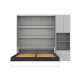 SMARTBett Schrank STA.2.0017 (Serie M3 Tiefe 55 cm) Breite 70 cm Perlgrau