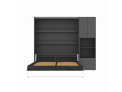 SMARTBett wardrobe STA.2.0017 (Series M3, depth 55 cm), width 70 cm Anthracite