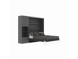SMARTBett wardrobe STA.2.0017 (Series M3, depth 55 cm), width 70 cm Anthracite