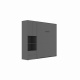SMARTBett wardrobe STA.2.0017 (Series M3, depth 55 cm), width 70 cm Anthracite
