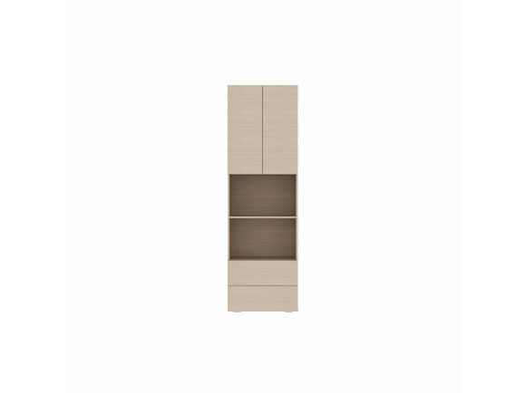 SMARTBett wardrobe STA.2.0017 (Series M3, depth 55 cm), width 70 cm Kayserberg Oak