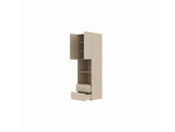 SMARTBett wardrobe STA.2.0017 (Series M3, depth 55 cm), width 70 cm Kayserberg Oak