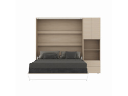 SMARTBett wardrobe STA.2.0017 (Series M3, depth 55 cm), width 70 cm Kayserberg Oak