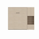 SMARTBett wardrobe STA.2.0017 (Series M3, depth 55 cm), width 70 cm Kayserberg Oak
