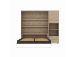 SMARTBett SET M3 Schrankbett 140x200 und Schrank STA.2.0017 (Tiefe 55 cm)