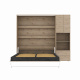 SMARTBett SET M3 Schrankbett 140x200 und Schrank STA.2.0017 (Tiefe 55 cm)