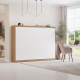 Limited-Time Offer!!!  SMARTBett  Murphy Bed Classic 140x200 Horizontal  Wild Oak/High-Gloss White