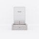 SMARTBett Murphy Bed M3 (depth 55 cm) vertical 100x200 White  incl. SOFA