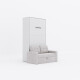 SMARTBett Murphy Bed M3 (depth 55 cm) vertical 100x200 White  incl. SOFA