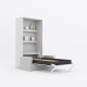 SMARTBett Murphy Bed M3 (depth 55 cm) vertical 100x200 White  incl. SOFA