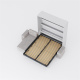 SMARTBett wall bed M3 (depth 55cm) vertical 180x200 White incl. L-shaped corner sofa sand grey